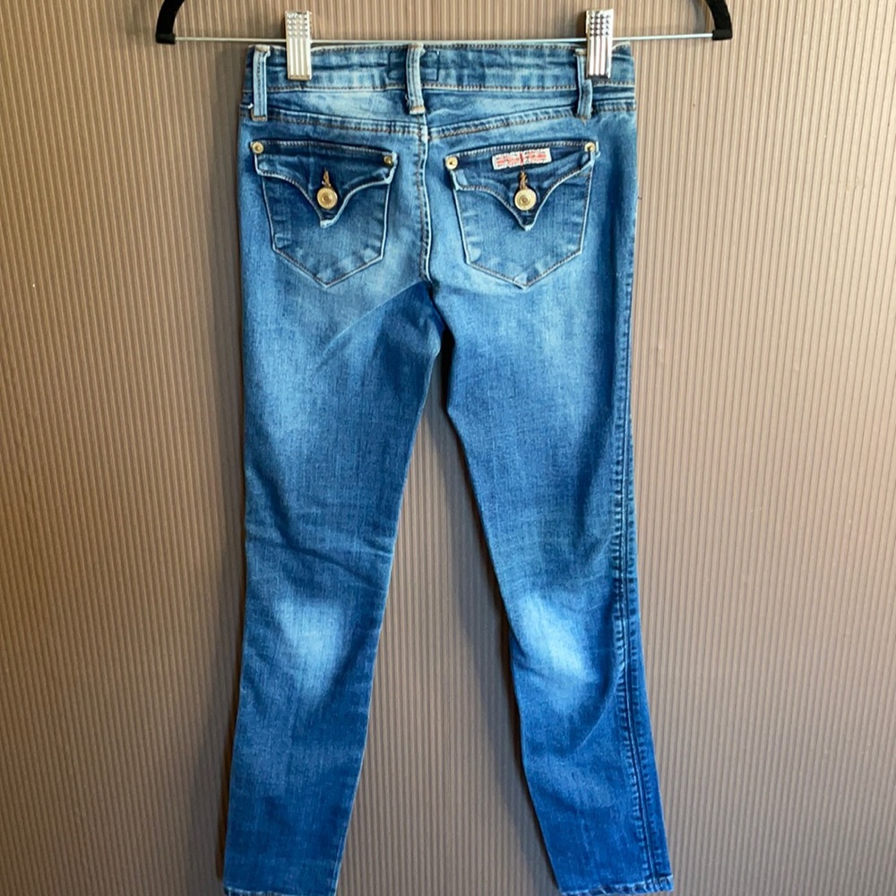 Hudson jeans stretchy skinny blue jean adjustable waist size‎ 10